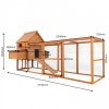 Dřevěný maxi kurník COPENHAGEN DELUXE, 3100x1500x800 mm
