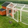Dřevěný kurník a husník s výběhem nebo bez výběhu GRAZ, 1710x900x1130 mm