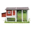 Dřevěný kurník MILÁNO RED MAXI, 2200x740x1200 mm