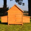 Dřevěný kurník a husník BUDAPEŠŤ, 1540x550x1170 MM