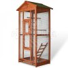 Voliéra pro ptáky - velikost L - masivní dřevo, 83 x 60 x 160 cm