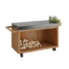 Pojízdný pracovní stůl OFYR Mise en Place Corten 135 PRO Ceramic Dark Grey