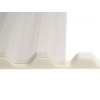 Trapézový polykarbonát čirý s hrubou strukturou 2500 mm 2500 x 1045 x 0,8 mm, cena za 2,61 m2 (1 deska)