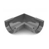 Plastový roh PVC žlabu Covernit 125 mm vnitřní antracit