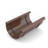 Plastová spojka PVC žlabu Covernit 125 mm hnědá 240 x 100 mm hnědá