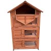Dřevěná králíkárna FLORENCIE, 915x450x1160 mm