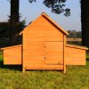Dřevěný kurník a husník BUDAPEŠŤ, 1540x550x1170 MM