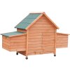 Dřevěný kurník a husník BUDAPEŠŤ, 1540x550x1170 MM
