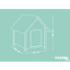 Bouda pro psa zateplená KERBL 81349 4-SEASONS, 100x83x94 cm