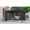 Bioklimatická pergola G21 Austin 4x3 m, antracitová hliníková