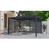 Bioklimatická pergola G21 Austin 4x3 m, antracitová hliníková