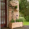 Dřevěný truhlík se zástěnou Larix 234x89x43 cm