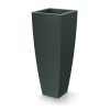 Květináč MOODA SQUARE HIGH 40 cm, černý granit