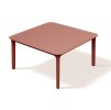 Konferenční čtvercový stůl RIMO 78 x 78 x 41 cm, pálená cihla