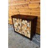 Zahradní dřevník Corgarden STORA 1038 80 x 80 x 40 cm Corten