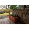 Zahradní květináč Corgarden LINE 1007 60 x 120 x 50 cm Corten