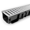 Plastový žlab A15 s pozinkovanou mříží (set), 1000 x 120 x 92 mm – fotografie 4