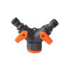 rozdvojka s ventilem pro 2 rychlospojky aqua 2